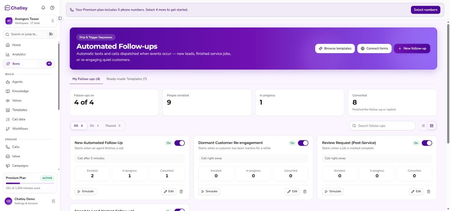 The Follow-ups page